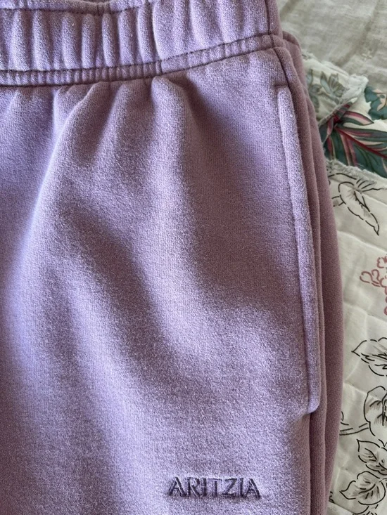 Aritzia Megafit Mauve Zip Hoodie and Joggers Set 🌸 sz S/M - Picture 5 of 9